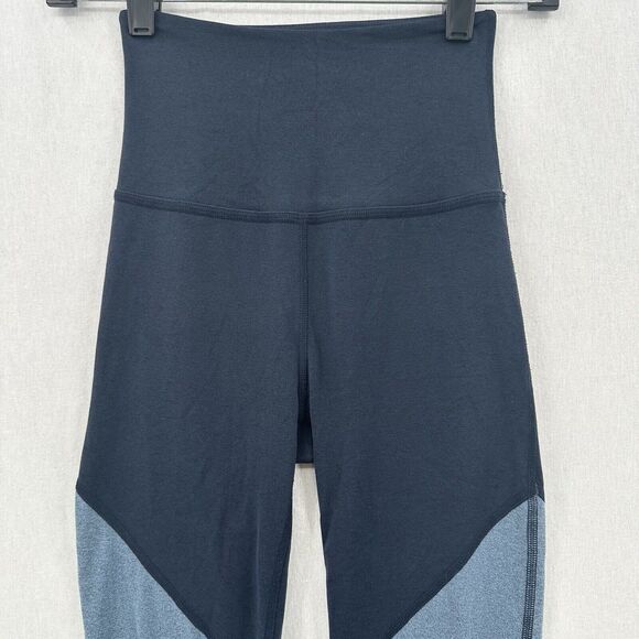 Beyond Yoga Legging Womens Small Blue High Waist Colorblock Training Workout - Picture 3 of 14